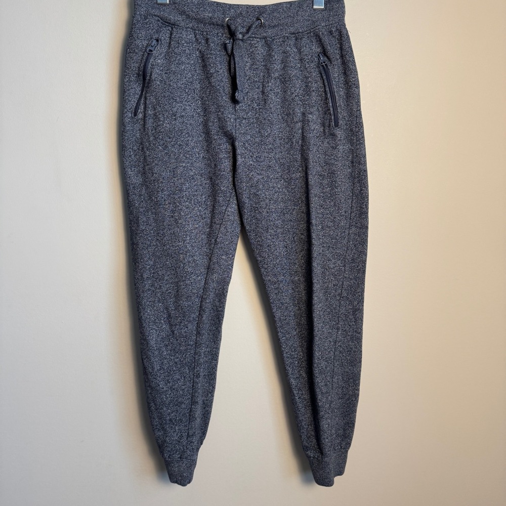 Loyal Army Heather Grey Fleece Jogger Sweatpants Zipper Pockets Mens Small